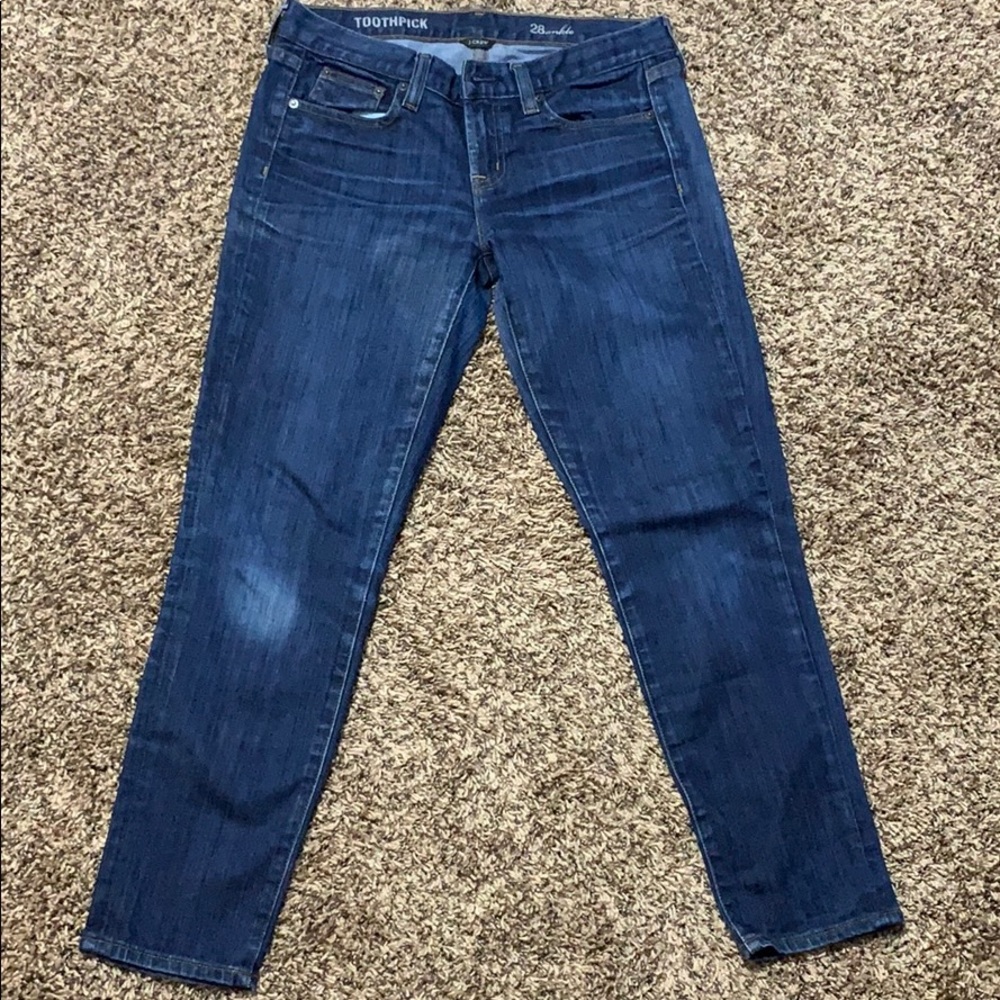 J. Crew toothpick ankle skinny jeans
